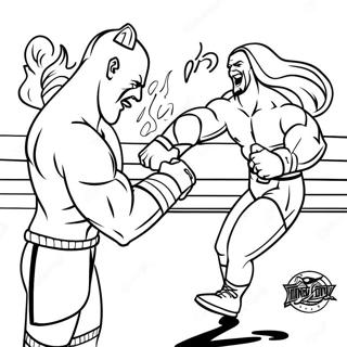 Wwe Superstars In Action Coloring Page 12388-10134