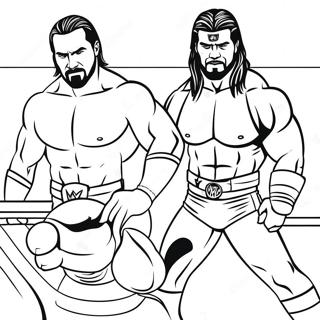 Wwe Superstars In Action Coloring Page 12388-10135