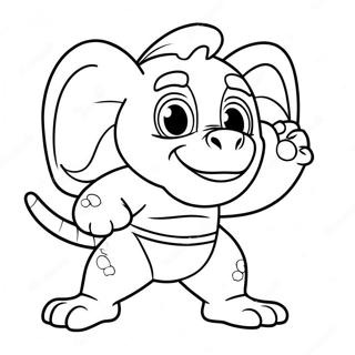 Bam Bam Coloring Page 12397-10138