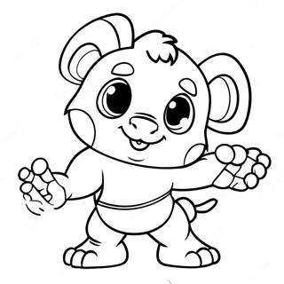 Bam Bam Coloring Page 12397-10313