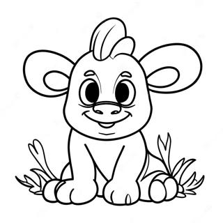 Bam Bam Coloring Page 12397-10314