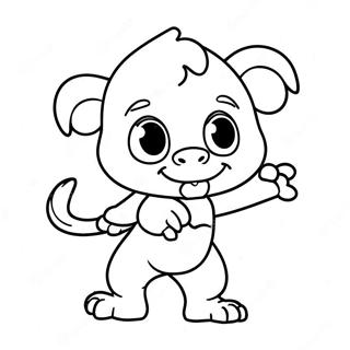 Bam Bam Coloring Page 12397-10315