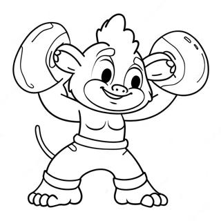 Bam Bam In Action Coloring Page 12398-10143