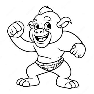 Bam Bam In Action Coloring Page 12398-10320