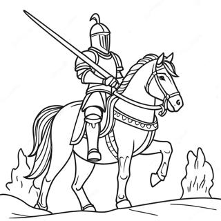 Knight Coloring Page 1241-991