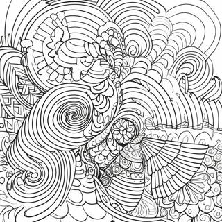 Optical Illusion Geometric Coloring Pages