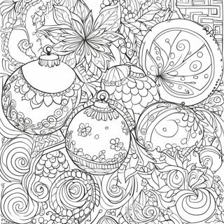 Intricate Christmas Ornament Coloring Page 12468-10376