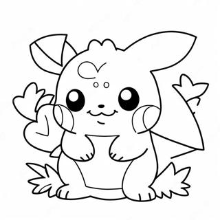 Pokemon Valentines Coloring Page 12477-10380