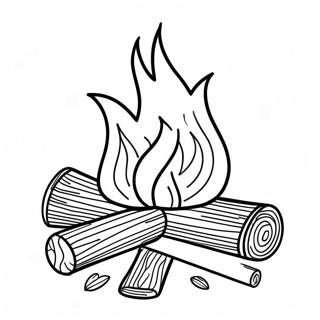 Campfire Coloring Page 12487-10388