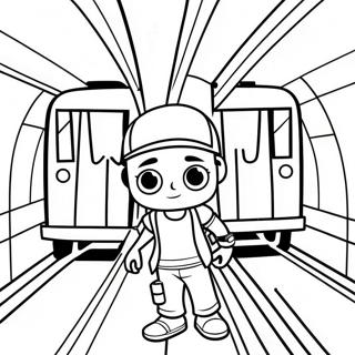 Subway Surfers Coloring Page 12497-10394