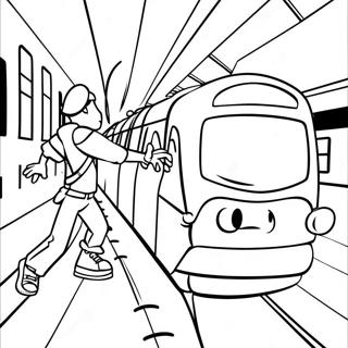 Subway Surfers Coloring Page 12497-10395