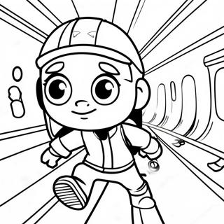 Subway Surfers Coloring Page 12497-10396