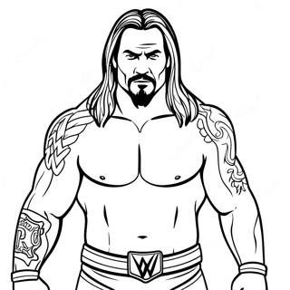 Wwe Coloring Page 12507-10403