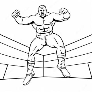 Wwe Wrestler Jumping On Opponent Coloring Page 12508-10408