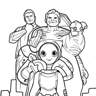 Guardians Of The Galaxy Coloring Pages