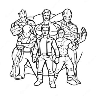 Guardians Of The Galaxy Coloring Page 1251-998