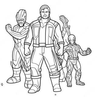 Guardians Of The Galaxy Coloring Page 1251-999