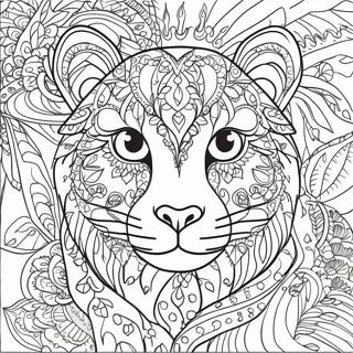 Intricate Grayscale Animal Patterns Coloring Page 12538-10430