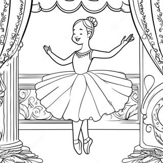 Realistic Ballerina Coloring Pages