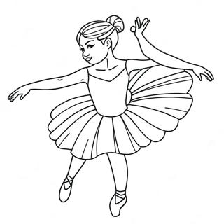 Realistic Ballerina Coloring Page 12567-10458