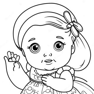 Baby Doll Coloring Pages