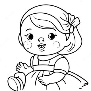 Baby Doll Coloring Page 12577-10466