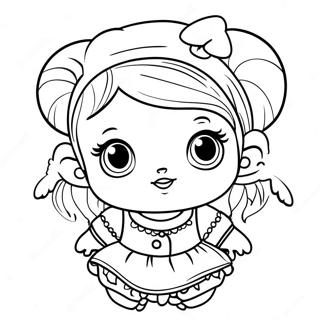 Adorable Baby Doll With Big Eyes Coloring Page 12578-10472