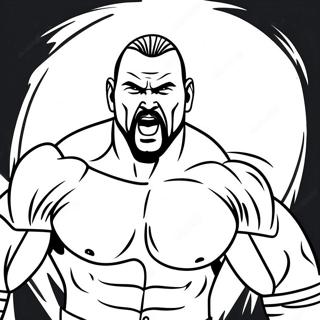 Dynamic Wwe Wrestler Action Coloring Page 12588-10477