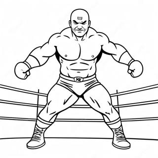 Dynamic Wwe Wrestler Action Coloring Page 12588-10478