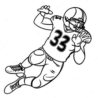 Seahawks Player In Action Coloring Page 12598-10486