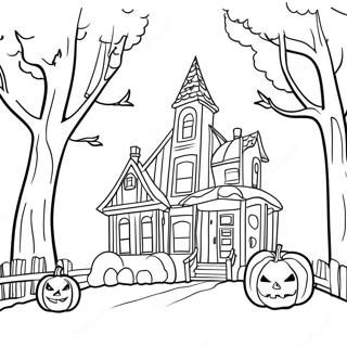 Halloweentown Coloring Page 12607-10492