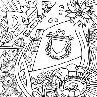 Colorful Israeli Flag Coloring Page 12618-10501