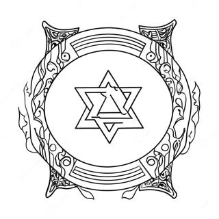 Colorful Israeli Flag Coloring Page 12618-10504