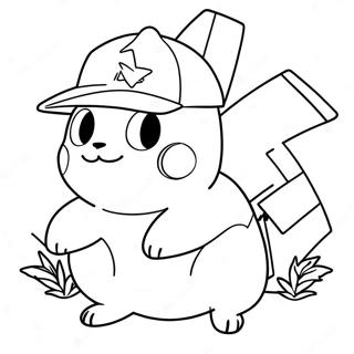 Ash With Pikachu Coloring Page 12638-10518