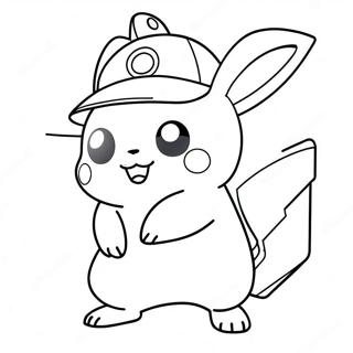 Ash With Pikachu Coloring Page 12638-10519