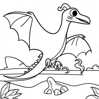 Pterodactyl Coloring Page 12677-10547