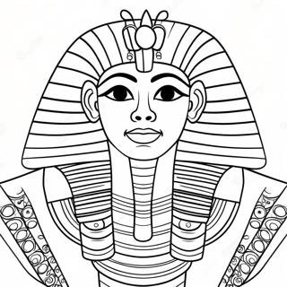 Pharaoh In Royal Attire Coloring Page 12688-10558