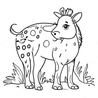 Bright Dot Marker Animals Coloring Page 12698-10566