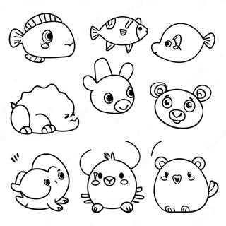 Bright Dot Marker Animals Coloring Page 12698-10568