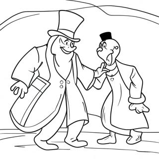 Scrooge And The Ghost Of Christmas Past Coloring Page 12708-10573