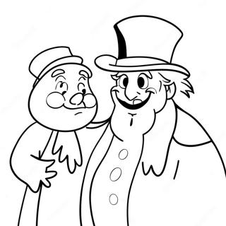 Scrooge And The Ghost Of Christmas Past Coloring Page 12708-10574