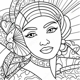 Colorful Romero Britto Art Coloring Page 12718-10582