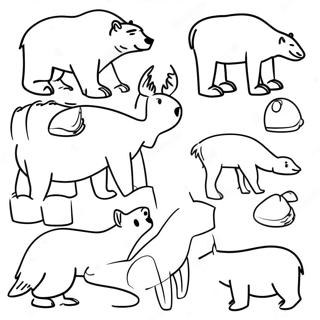 Arctic Animals Coloring Page 1271-1014