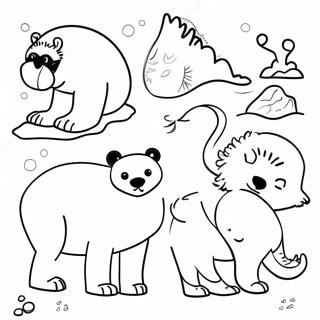 Arctic Animals Coloring Page 1271-1016