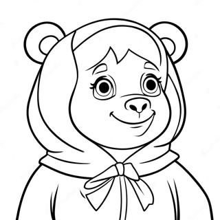 Masha And The Bear Coloring Pages