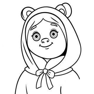 Masha And The Bear Coloring Page 12757-10610