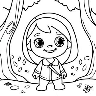 Adventurous Masha In The Forest Coloring Page 12758-10613