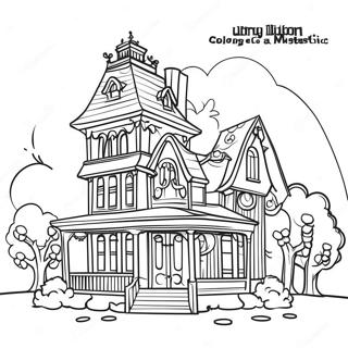 Disney Haunted Mansion Coloring Page 12767-10619