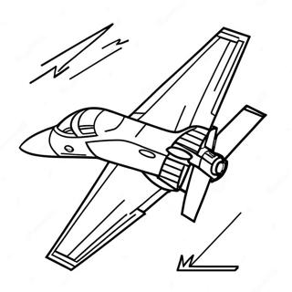 Fighter Jet In Flight Coloring Page 12778-10629