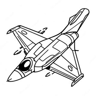 Fighter Jet In Flight Coloring Page 12778-10630